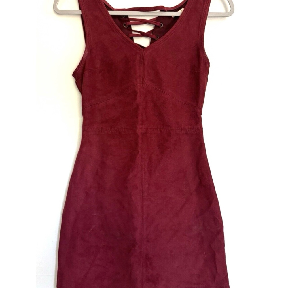 HOLLISTER Faux Suede Sleeveless Lace-up Dress - Women’s Size 0